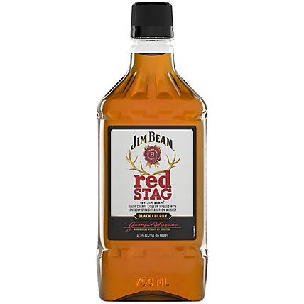 Red Stag by Jim Beam Black Cherry Kentucky Straight Bourbon Whiskey 70 Proof Traveler - 750 Ml. - Image 1