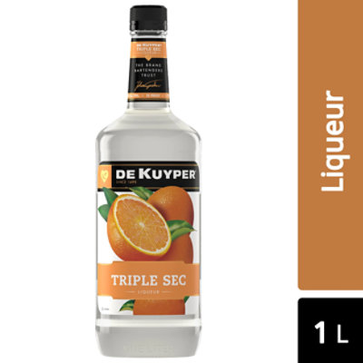 DeKuyper Triple Sec Cordial 30 Proof - 1 Liter - Image 1