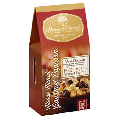 Harry & David Moose Munch Popcorn Gourmet Dark Chocolate - 4.5 Oz ...