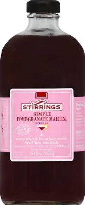 Stirrings Cocktail Mix Simple Pomegranate Martini - 750 Ml - Image 2