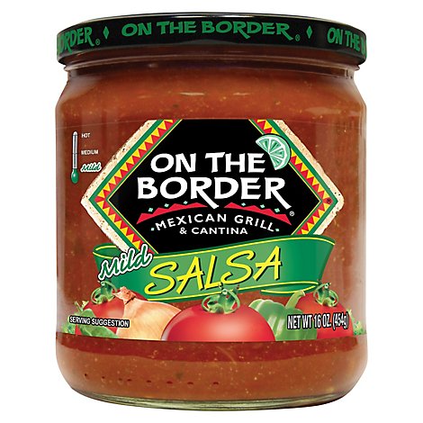 On The Border Salsa Mild Jar - 16 Oz