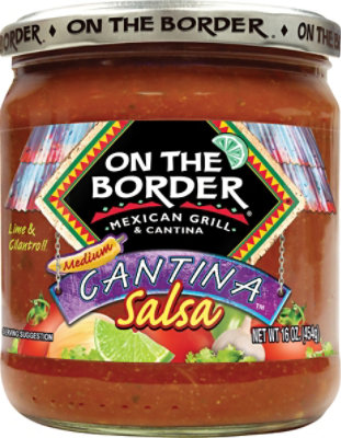 On The Border Salsa Cantina Medium Jar - 16 Oz - Image 2