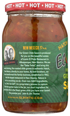 El Pinto Salsa All Natural Hot Green Chile Jar - 16 Oz - Image 6