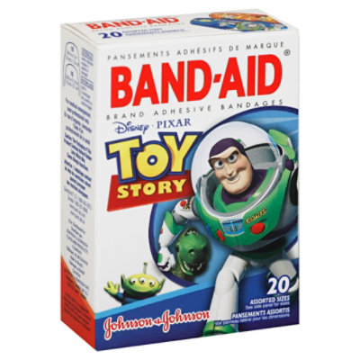BAND-AID Brand Adhesive Bandages Disney Pixar Toy Story Assorted Sizes - 20 Count