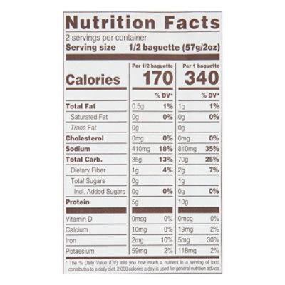 La Brea Bakery Bread French Baguette Demi - 4 Oz - Image 3