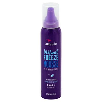 Aussie Instant Freeze Mousse Sculpting Maximum Hold - 6 Oz