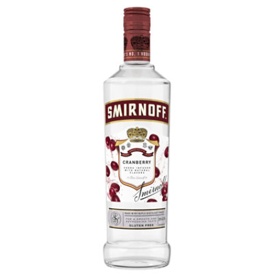 Smirnoff Cranberry Infused Vodka With Natural Flavors Bottle - 750 Ml - Image 1
