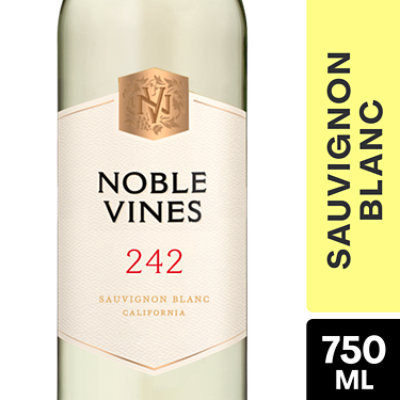 Noble Vines 242 Sauvignon Blanc Monterey California White Wine - 750 Ml - Image 1