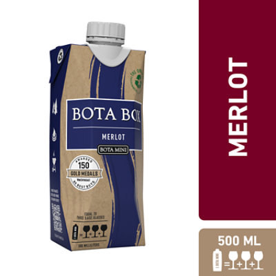 Bota Mini Merlot Tetra Pak Wine - 500 Ml - Image 1