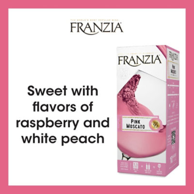 Franzia Pink Moscato Pink Wine - 5 Liter - Image 2