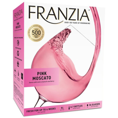 Franzia Pink Moscato Pink Wine - 5 Liter