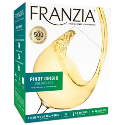 Franzia Pinot Grigio Colombard White Wine - 5 Liters - Image 1