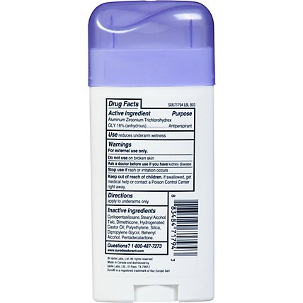 Sure Anti-perspirant & Deodorant Original Solid Unscented - 2.7 Oz - Image 5