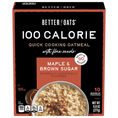 Better Oats Oat Fit Oatmeal Instant Maple And Brown Sugar - 10 Count - Image 3