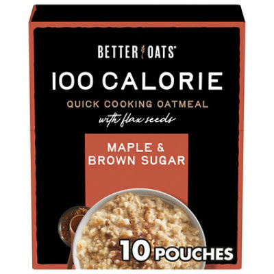 Better Oats Oat Fit Oatmeal Instant Maple And Brown Sugar - 10 Count - Image 1