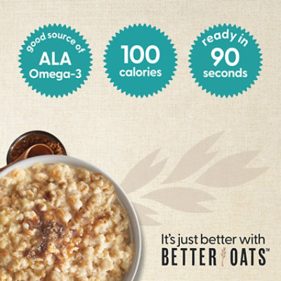 Better Oats Oat Fit Oatmeal Instant Maple And Brown Sugar - 10 Count - Image 2