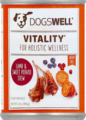 Dogswell Vitality Dog Food Lamb & Sweet Potato Stew Can - 13 Oz - Image 2