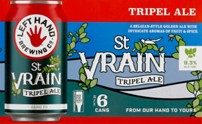 LEFT HAND ST VRAIN TRIPEL ALE CANS - 6 Pk. - Image 6