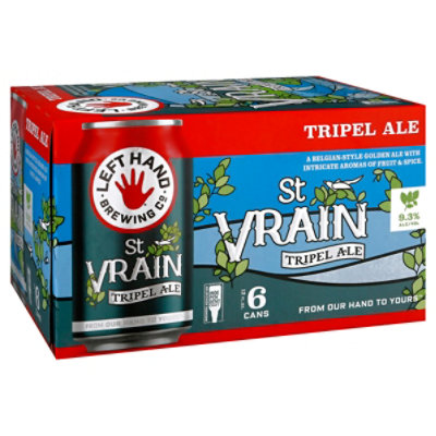 LEFT HAND ST VRAIN TRIPEL ALE CANS - 6 Pk.