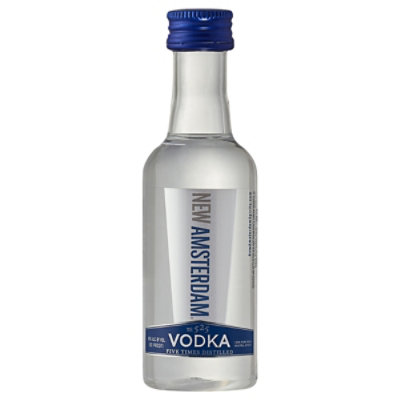 New Amsterdam Vodka Five Times Distilled 80 Proof - 50 Ml - Image 2