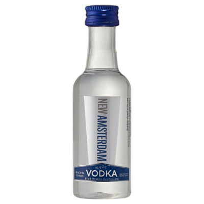 New Amsterdam Vodka Five Times Distilled 80 Proof - 50 Ml - Image 1