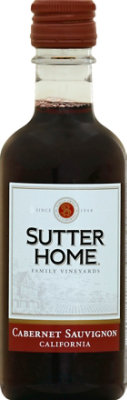 Sutter Home Cabernet Sauvignon Red Wine Bottle 1 Count - 187 ml - Image 1