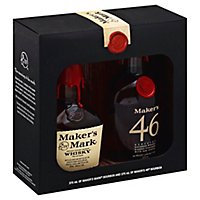 Makers 46 & Makers Mark Kentucky Straight Bourbon Whisky - 2-375 Ml - Image 1