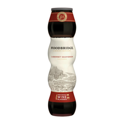 Woodbridge by Robert Mondavi Wine Cabernet Sauvignon Red Go Glass Go Glass - 4-187 Ml