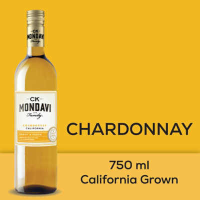 CK Mondavi Wine Chardonnay California - 750 Ml - Image 2