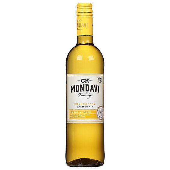 CK Mondavi Wine Chardonnay California - 750 Ml