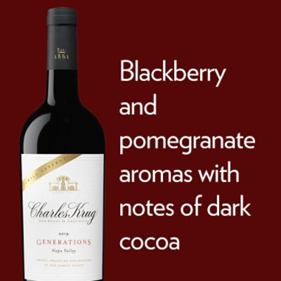 Charles Krug Wine Red Generations Napa Valley Family Reserve - 750 Ml - Image 2