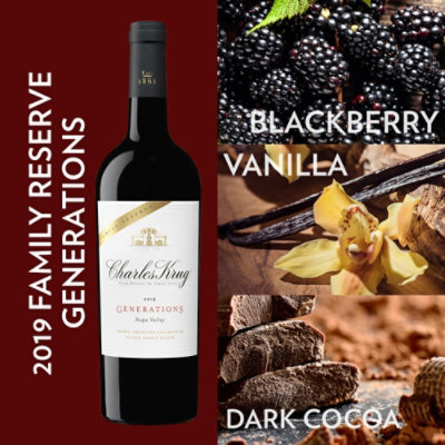 Charles Krug Wine Red Generations Napa Valley Family Reserve - 750 Ml - Image 3