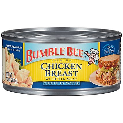 Bumble Bee Chicken Breast Chunk with Rib Meat in Water - 10 Oz - Image 3