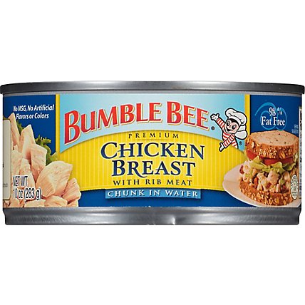 Bumble Bee Chicken Breast Chunk with Rib Meat in Water - 10 Oz - Image 2