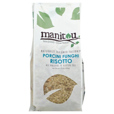Manitou Trading Risotto Gluten Free Porcini Funghi Bag - 15 Oz