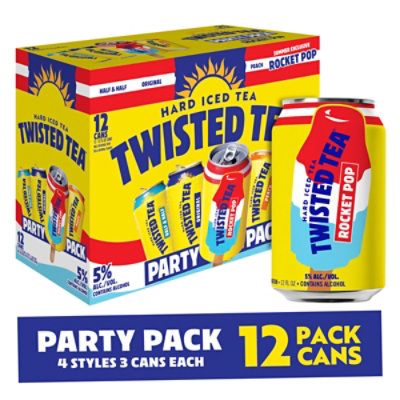 Twisted Tea Hard Iced Tea, Half & Half - 12 pack, 12 fl oz cans