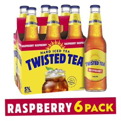 Twisted Tea Raspberry Bottles Hard Iced Tea - 6-12 Fl. Oz. - Image 1