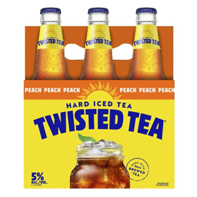 Twisted Tea Peach Hard Iced Tea Bottles - 6-12 Fl. Oz. - Image 3