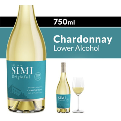 SIMI Brightful Sonoma County Chardonnay White Wine - 750 Ml - Image 1