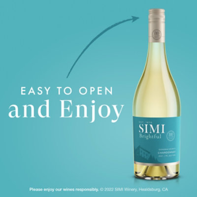 SIMI Brightful Sonoma County Chardonnay White Wine - 750 Ml - Image 2