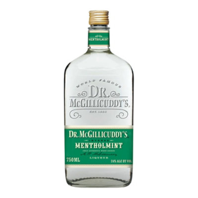 Dr. McGillicuddy's Mentholmint Liqueur 48 Proof Bottle - 750 Ml - Image 1