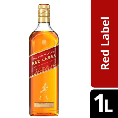 Johhnie Walker Red Label Scotch 86pr - 1 Liter - kingsfoodmarkets