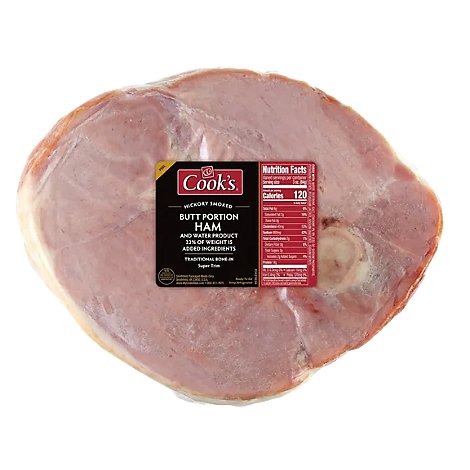 Cooks Ham Rump Portion Smoked - 7 Lb