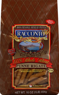 Racconto Pasta Penne Rigate Whole Wheat - 16 Oz - Image 2