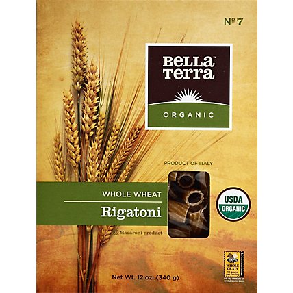 Bella Terra Pasta Organic Rigatoni No. 7 - 12 Oz - Image 2