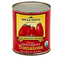 Bella Terra Organic Tomatoes Italian Whole Peeled - 28 Oz