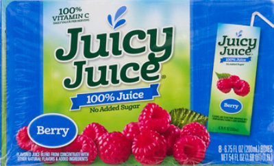 Jj Berry Juice 100% 8pk - 8-6.75 Fl. Oz. - Image 2