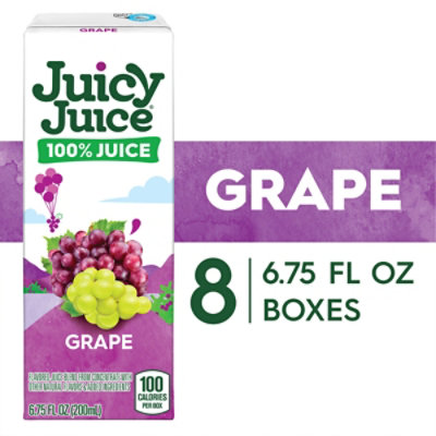 Jj Grape Juice 100%8pk - 8-6.75 Fl. Oz. - albertsons