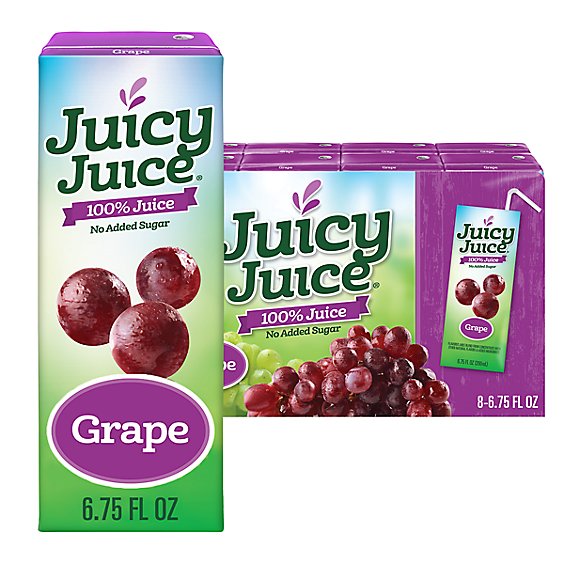 Jj Grape Juice 100%8pk - 8-6.75 Fl. Oz.