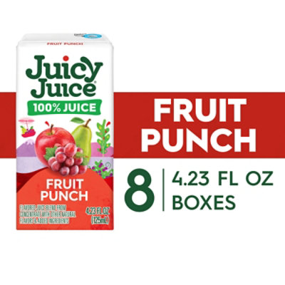 Juicy Juice Fruit Punch 100% Juice Box - 8-4.23 Fl. Oz. - Image 1